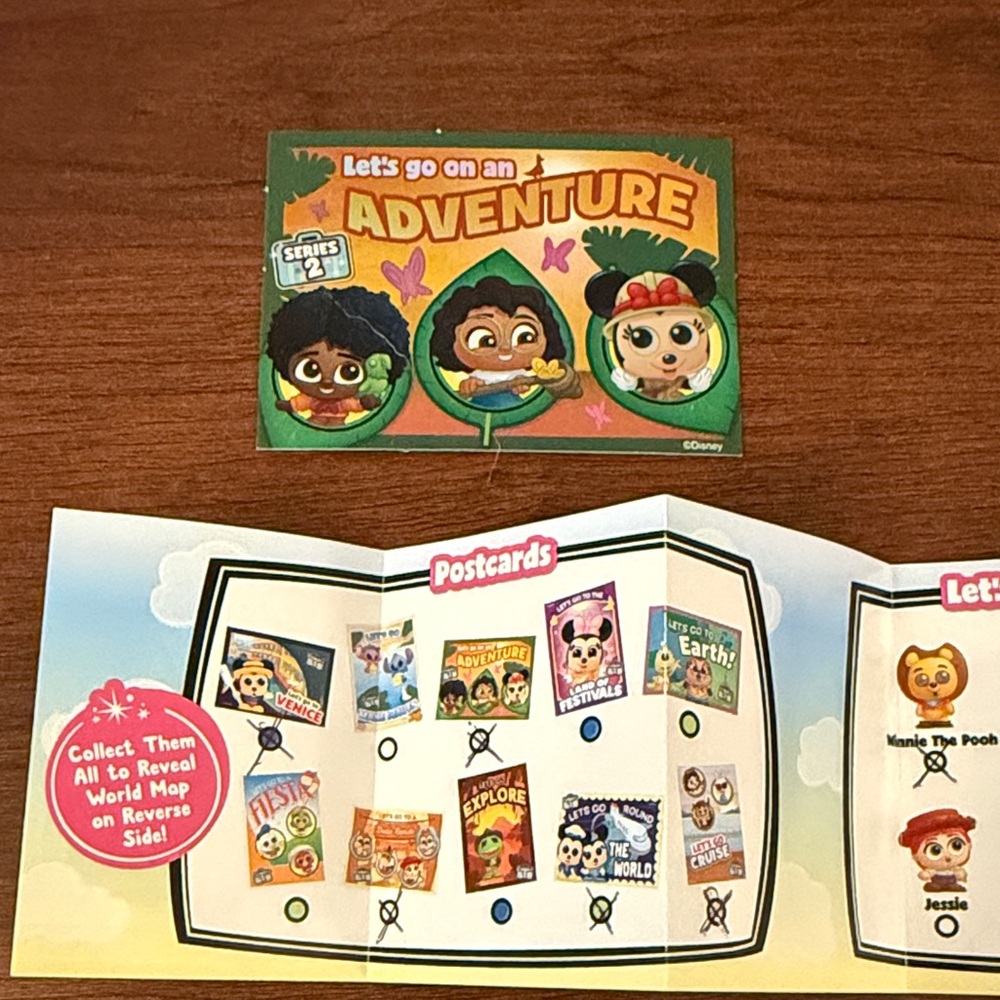 Disney Doorables Let’s Go Series 2 Adventure Collectible Postcard